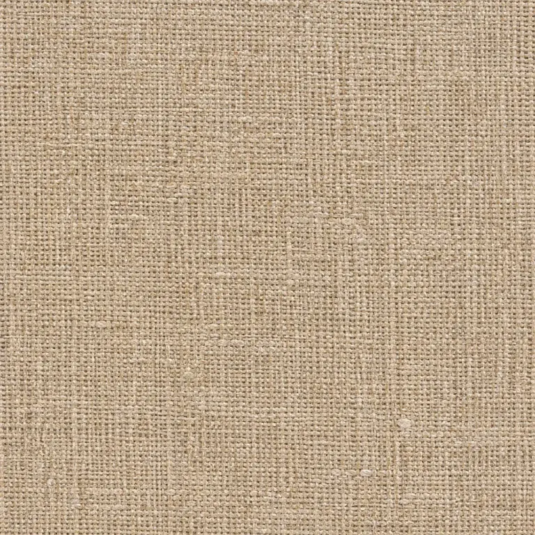 Coarse natural linen weave with subtle wear under even overhead studio light